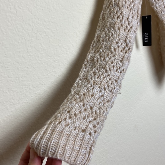 a.n.a. Large lace like Gold & Light Brown Sweater - Picture 3 of 8